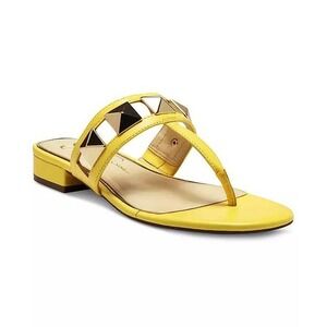 NWB‎ Jessica Simpson Movena Studded Yellow Thong Sandals size 6.5